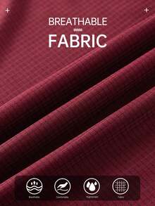 男士运动背心，健身跑步休闲T恤，超轻 - 紅色 - 查看 6