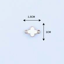 10 peças/conjunto Estilo Coreano Trevos de Liga Pingente de Óleo DIY Brincos Pulseira Encantos Feitos à Mão, Adequado Para Amigos/Família/Professores/Amantes/Homens e Mulheres/Aniversário/Reunião/Presente Perfeito/Festa
