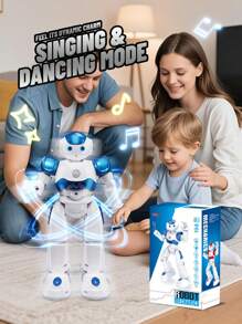 1 szt. Pilot do sterowania gestami Arlo Robot, programowalny inteligentny robot towarzyszący, ramię robota z możliwością swobodnego ruchu, świecące oczy, śpiewanie, taniec, programowanie, ładowalne światła LED, odpowiednie dla chłopców i dziewcząt w wieku 3-12 lat, prezent świąteczny