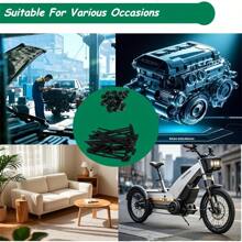 10/30/50/100pcs Buckle Heart Screws, Vehicle Splash Guard Screw Replacement, Heavy Duty New Universal Nylon Tie Wraps, Suitable For Car And Truck Lashing Fasteners