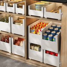Cabinet Storage Box, Spice Rack, Spice Jar Storage Box, Multi-Function Drawer-Style Plastic Storage Box, Stackable Divided Storage Box, Kitchen Cabinet Storage Box, Miscellaneous Storage Basket, Cutlery Storage Rack, Beverage Can Storage Rack, Kitchen Countertop And Cabinet Storage - Multicolor - View 11