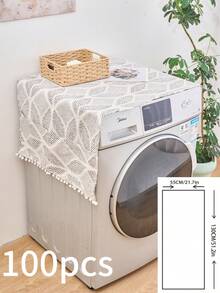 波西米亚风格洗衣机防尘罩，多功能装饰罩布，适用于小家电，适用于家庭和厨房装饰 - 淺灰色 - 查看 12