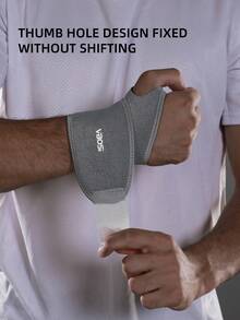 VBOSI 1pc Adjustable Neoprene Wrist Brace - Lightweight & Breathable With Ventilation Holes, Unisex Design Ideal For Weightlifting And Cycling - Multicolor - View 11