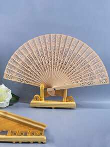 1/2/4/20/40 件/套木制手持折扇，配透明袋、感谢卡和流苏，适合婚礼派对回礼，复古木制折扇，婚礼扇，优雅的中式木制折叠手扇，非常适合婚礼、新娘送礼会等场合。 - 彩色 - 查看 9