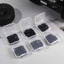 30Pcs Small Clear Plastic Storage Containers, 1 Large Craft Organizer Box, Mini Clear Bead Organizer Box, Transparent Storage Containers, Plastic Storage Cases, Craft Storage Box For Jewelry Making DIY Bracelets Beads Nails Screws Small Crafts