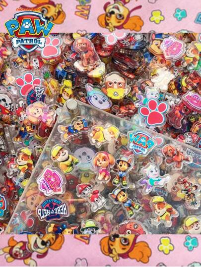 Paw Patrol 20/40/80pcs PAW Patrol Acrylic Sheet Diy Double-Sided Transparent Laminated Cute Anime Handcrafted Free Material, The Best Holiday Gift For Good Friends, Party Atmosphere Decoration, Perfect Party Decoration, Home Decoration Ornaments, Perfect Room Decoration, Christmas Gift Valentine's Day, Ideal Friend Gifts For Birthday Celebrations, Souvenirs, Women's Souvenir, Cute Aesthetic, Valentine Day Gifts, Decorations, Home Decor, Valentines Gifts