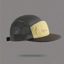 1 Peça Boné de Rede de Secagem Rápida e Respirável com Splice, Boné de Beisebol para Esportes ao Ar Livre, Boné Snapback com Contraste de Cores e Proteção Solar