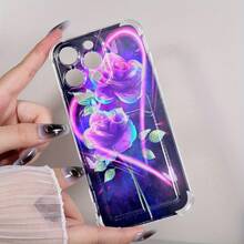 Funda para teléfono 1 pieza, diseño de patrón de acuarela, tarjetero impreso, funda para teléfono 14 Pro 11 15 16 Plus 12 13 TPU suave - Colores mixtos 1 - Ver 1