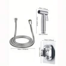 Bidet Sprayer For Toilet-Handheld Sprayer With 1.5meters Hose, Perfect For Feminine Hygiene, Baby Diaper Cloth Washer & Reduce Toilet Paper Waste,Pet Bathing, Backyard Watering
