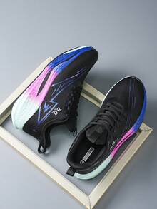 Giày chạy bộ chuyên nghiệp đế dày siêu nhẹ cho cặp đôi, giày thể thao ngoài trời thời trang - 3009 Màu đen - Xem 4