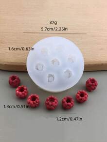 1 个蓝莓、覆盆子、黑莓硅胶模具