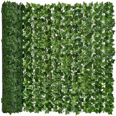Expandable Artificial Ivy Privacy Fence Screens - Plastic Leaf Vines For Decoration Of Artificial Green Wall, Outdoor Garden, Patio, Yard, Balcony, Suitable For Thanksgiving