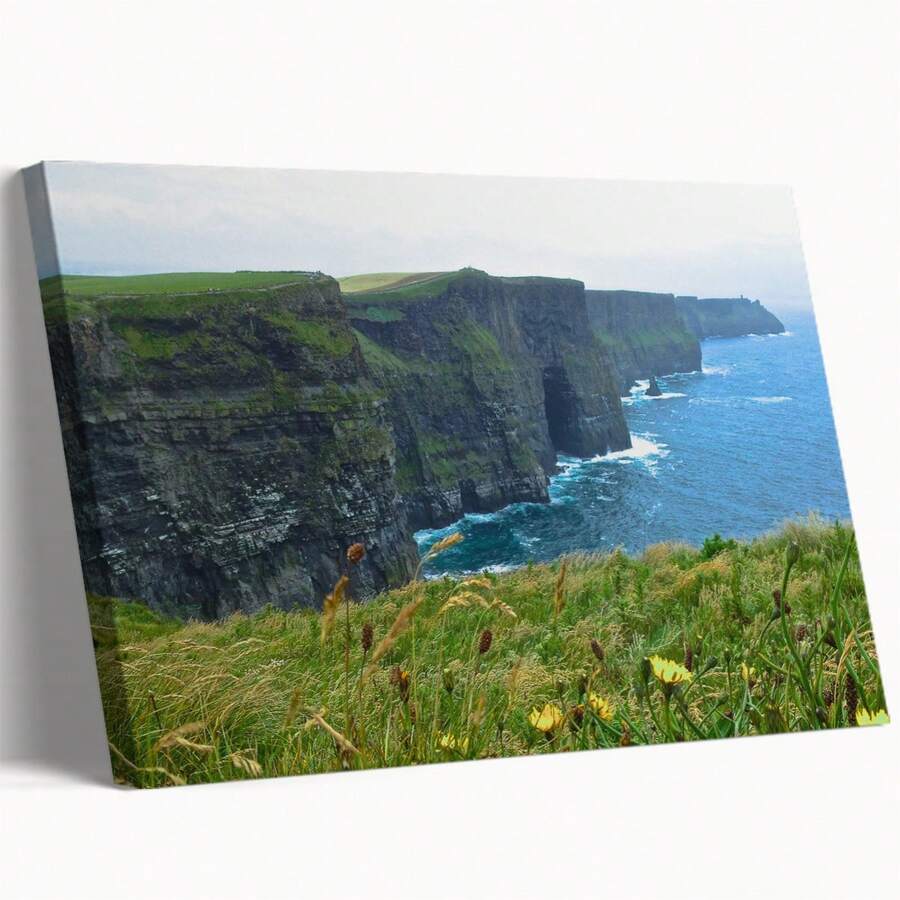 Ireland Cliffs Of Moher Landscape Wall Painting Gift Bedroom Print Home Decor Canvas Painting Poster - Multicolor - View 1