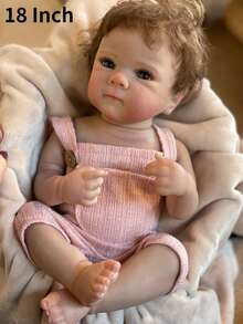 Bettie Doll head 1 and 4 圣诞装饰 1 件 18 英寸 45 厘米 Bettie 重生女孩手工制作新生婴儿娃娃 儿童生日礼物，重生娃娃，婴儿娃娃，女孩玩具，重生娃娃，婴儿娃娃，女孩玩具 - Reborn Doll - 查看 4