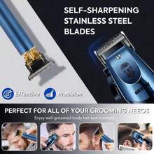 Professional 2-Piece Hair Clipper Set For Men And Women With LED Display For Home And Barber Shop, Washable And Precise Control