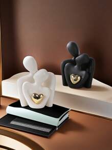 Creative Modern Abstract Nordic Style Heart-Shaped Decorative Ornament, Suitable For Decorating Desks, Bedside Tables, Living Rooms, Wine Cabinets, Also Makes A Great Gift For Partners, Girlfriends On Holidays And Anniversaries