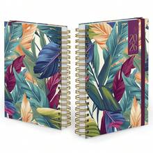 iscool Daily Planner Plus 2025 Hardcover Botanics Tropical Leaves - Lá nhiệt đới - Xem 2