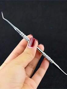 3pcs Stainless Steel Ingrown Toenail Tool Kit - Double-Sided Nail File, Nail Clipper, Nail Spoon And Nail Pusher For Cleaning And Removing Ingrown Toenails, With Storage Pouch - Silver - View 6