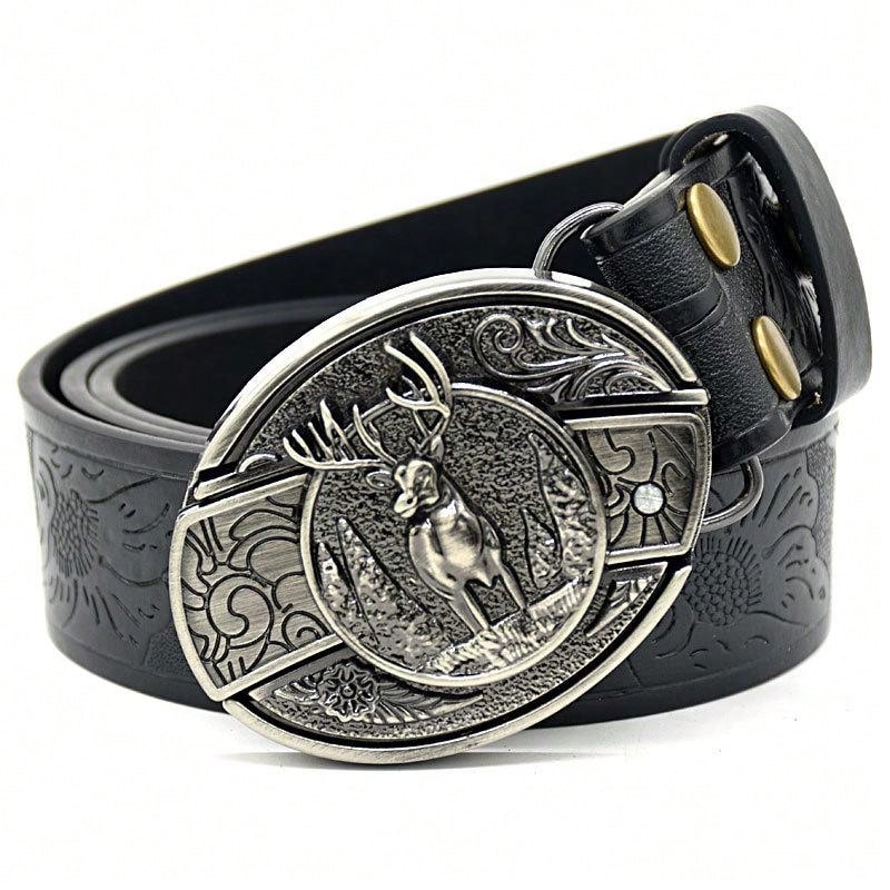 Men's Leather Belt Outdoor Multifunctional Belt With Knife Suitable For Men's Gift - YuanluBK - View 1
