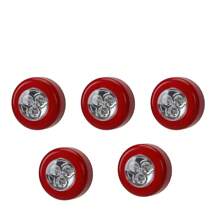 5 pezzi di faretti LED autoadesivi, fascio regolabile a 120°, luce sensore per pensili/armadi, a batteria (batterie non incluse), illuminazione senza fili per corridoio e scale