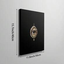 维多利亚风格“观察者之眼”墙面艺术画，帆布油画，复古女性海报，暗黑复古装饰画，适用于卧室、客厅、女孩房装饰，可选择带框或不带框。 - 彩色 - 查看 9