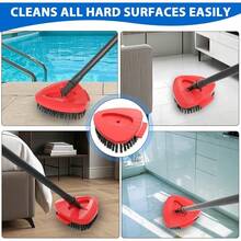 ‌2 Pack Heavy-Duty Spin Mop Replacement Heads – Premium Scrub Brush For O-Cedar EasyWring 1 Tank Mop – Extra Thick Bristles For Deep Cleaning Tile, Wood & Vinyl Floors – Universal Fit Kitchen Bathroom Pool Deck Cleaning Accessories - 灰色(Easywring 用 2 件) - 查看 6