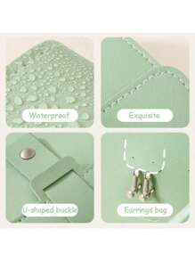 Foldable Jewelry Storage Bags And Clutch Bags, Practical Travel Jewelry Organizing And Carrying Bags, Earrings, Necklaces, Rings, Jewelry Bags, Jewelry Roll Bags, Cosmetic Bags, Waterproof Travel Jewelry Bags, Portable Jewelry Storage, Necessary Travel Accessories And Suitable For School Use Travel Essentials Travel Bag Vacation Holiday Back To School School Stuff Jewellery Box Jewelry Organizer