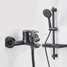 (Numai baterie de duș) Baterie triplă cu filet G1/2, montată pe perete, prindere confortabilă, potrivită pentru cada de baie acasă