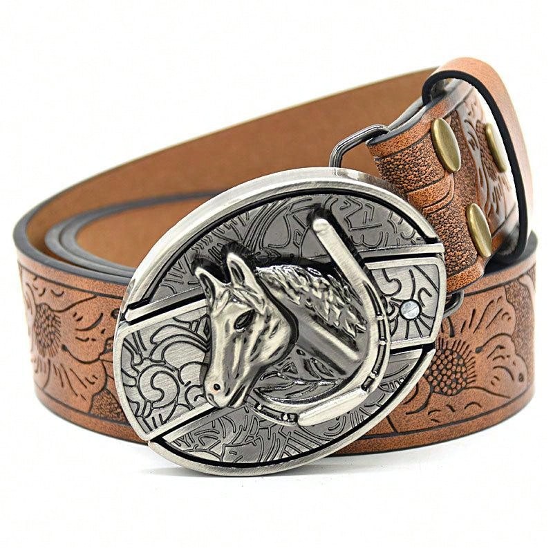 Men's Leather Belt Outdoor Multifunctional Belt With Knife Suitable For Men's Gift - Confused - View 1