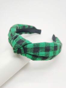 1件装女士复古棋盘格圣诞彩色格子发箍，时尚百搭发饰，适合万圣节、节日、日常佩戴，美观实用，可作发箍使用。 - 彩色 - 查看 7