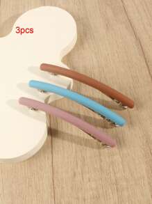 3 Stücke elegante, minimalistische bogenförmige Haarspangen, einteiliger Federklemm-Pferdeschwanz-Klammerclip, vielseitig & hochwertig, perfektes Geschenk zu Muttertag, Schulanfang, Thanksgiving, Weihnachten, Neujahr, Valentinstag