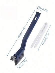 1 pieza Cepillo de limpieza para el baño, cepillo para ranuras, cepillo de limpieza multifuncional, cepillo de limpieza de ventanas con clip para centros comerciales, cepillo de limpieza de ranuras multifuncional para la cocina, artículos de limpieza, adecuado para la cocina y el baño