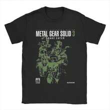 Metal Gear Solid T-Shirt Video Game FPS Geek Unisex Male Female 100% Cotton Top Premium Streetwear Launch Immediate Shipping Various Colors!! Plus Size - Negro - Ver 1