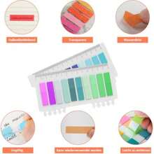 2000 قطعة من الملاحظات اللاصقة، شرائط لاصقة ، ملاحظات لاصقة شفافة باللون الباستيل، علامات مؤشر لاصقة ملونة للكتب والملاحظات والمدرسة والمكتب، لوازم مدرسية، العودة للمدرسة