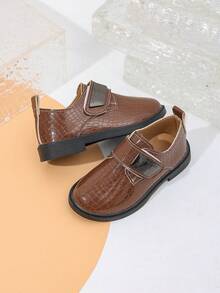 2020-2025新款时尚儿童牛津鞋，黑色，英伦风，适合学校表演，春秋季 - 棕色 - 查看 2