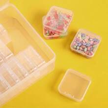 30Pcs Small Clear Plastic Storage Containers, 1 Large Craft Organizer Box, Mini Clear Bead Organizer Box, Transparent Storage Containers, Plastic Storage Cases, Craft Storage Box For Jewelry Making DIY Bracelets Beads Nails Screws Small Crafts