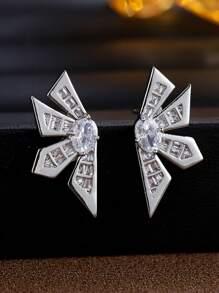 1 对奢华高端镀银铜耳环，适合女士，适合度假、派对、送给妻子、女朋友的节日礼物 - 耳環 - 查看 7