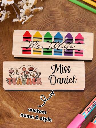 1pc Personalized Teacher Appreciation Gifts For Whiteboard - Personalized Thank You Eraser From Students