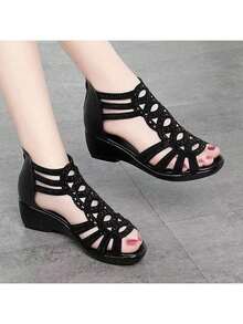 Women's Casual Sports Sandals, Practical Multifunctional - Black - View 4
