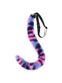 Plush Cat Ears Headband And Cat Tail Multicolor Costume Set, Cosplay Accessories For Stage, Party Decoration Halloween - A - 查看 13