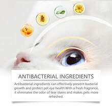 YEGBONG 1 片（60 片）宠物眼部清洁湿巾，温和清洁猫狗眼部污垢和泪痕，新旧版本随机发货