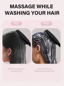 1/2pcs Scalp Massage Comb, Long Handle Silicone Shampoo Brush, Household Long Handle Shampoo Brush For Scalp Massage And Deep Cleaning, Hairbrush, Comb, Hairdressing Tools, Hairdressing Products And Accessories, Hair Salon Beauty Travel Essentials, School Essentials,Back To School Comb