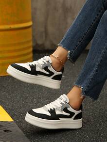 Zapatillas para adolescentes, casual con cordones y ajuste, suela exterior de TPR antideslizante y resistente al desgaste, adecuado para la vuelta al colegio