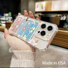 Funda para teléfono 1 funda transparente para teléfono móvil con ranura para tarjetas adecuada para teléfonos móviles 16 15 14 13 12 11 con tarjetas y fotos que se pueden insertar. - Colores mixtos 1 - Ver 2