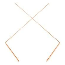 2pcs 99.9% Copper Dowsing Rod- 2PCS Divining Rods - Detect Gold, Water, Ghost Hunting Etc - Redwood - View 1