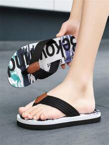 Men's Summer New Outdoor Beach Casual Fashionable EVA Slip-On Lightweight Flip-Flops