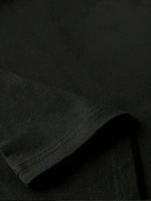 One piece shirts summer tops cotton  clothes women camisas de mujer lindas Camiseta negro blanca de algodón 180gestampado con textoT shirt algodón alta calidad impresióncuello redondocorte básico holgadohombres y mujerestranspirableversátillavable a máquinacómodatalla S ~ 3XLdiariacasualdeportivaimprescindible verano - Negro - Ver 5