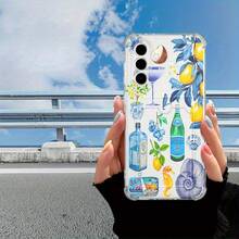 Funda para móvil con tarjetero y diseño artístico. Compatible con phone 16, 15, 14, 13, 12 Pro y 14, 15, 16 Plus. TPU transparente y suave con protección anticaídas en las cuatro esquinas. - transparente - Ver 2
