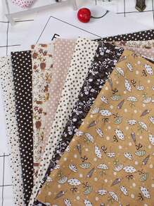 Patchwork Fabric, Blue Floral And Polka Dot Craft Fabric Bundle - 10" X 10" Square, Sewing Fabric For DIY Sewing, DIY Doll Clothes Making, Scrapbooking And Quilting Sewing Supplies Accessories, Multiple Colors And Styles To Choose From (Styles Random) - Multicolor - View 8