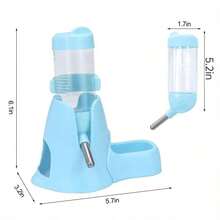 三合一宠物自动饮水器 PP 水瓶 防滴漏小型宠物水瓶 适用于侏儒仓鼠、老鼠、刺猬 - 彩色 - 查看 7